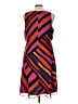 CAbi 100% Polyester Stripes Black Orange Casual Dress Size L - photo 2