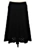 Moth 100% Cotton Solid Black Casual Skirt Size M - photo 2