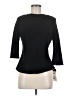 Donna Ricco 100% Polyester Black 3/4 Sleeve Top Size 6 - photo 1