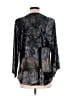 One World Black 3/4 Sleeve Blouse Size L - photo 2