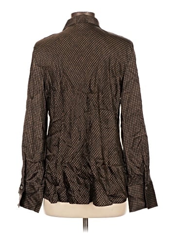 Vince. Long Sleeve Silk Top (view 2)