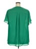 Torrid 100% Polyester Green Short Sleeve Blouse Size 3X Plus (3) - photo 2