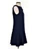 Aryeh Solid Blue Casual Dress Size S - photo 4