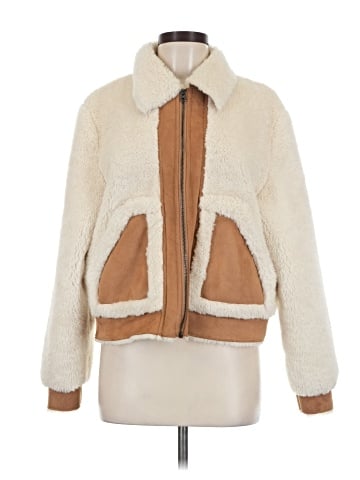Aqua Faux Fur Jacket (view 1)