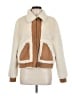 Aqua 100% Polyester Ivory Faux Fur Jacket Size M - photo 1