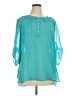 Apt. 9 100% Polyester Teal 3/4 Sleeve Blouse Size XL - photo 1