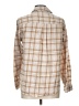 Old Navy 100% Cotton Plaid Tan Long Sleeve Button-Down Shirt Size L - photo 2