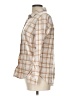 Old Navy 100% Cotton Plaid Tan Long Sleeve Button-Down Shirt Size L - photo 5