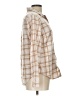 Old Navy 100% Cotton Plaid Tan Long Sleeve Button-Down Shirt Size L - photo 4