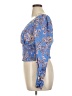 Free People 100% Polyester Blue Long Sleeve Top Size XL - photo 5