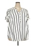 Torrid 100% Polyester Stripes Ivory 3/4 Sleeve Blouse Size 3X Plus (3) - photo 1