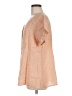 Flax 100% Linen Orange Short Sleeve Blouse Size 6 (S) - photo 5