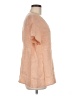 Flax 100% Linen Orange Short Sleeve Blouse Size 6 (S) - photo 4