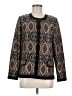 misook 100% Polyester Argyle Brown Cardigan Size M - photo 1