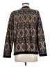 misook 100% Polyester Argyle Brown Cardigan Size M - photo 2