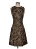 MICHAEL Michael Kors Animal Print Brown Cocktail Dress Size 0 - photo 1