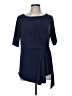 IMAN Blue Short Sleeve Blouse Size M - photo 1