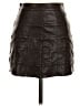 Motel Brown Faux Leather Skirt Size XS - photo 1