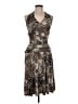 DressBarn Animal Print Brown Cocktail Dress Size 6 - photo 1