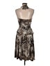 DressBarn Animal Print Brown Cocktail Dress Size 6 - photo 2