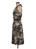 DressBarn Animal Print Brown Cocktail Dress Size 6 - photo 5