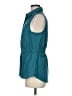 Athleta 100% Polyester Teal Sleeveless Blouse Size M - photo 5