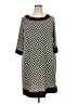 Perceptions Chevron-herringbone Black Casual Dress Size 20 - photo 1
