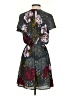 Everly 100% Polyester Paisley Gray Casual Dress Size S - photo 2