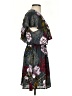 Everly 100% Polyester Paisley Gray Casual Dress Size S - photo 4
