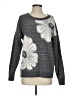 North Style Floral Gray Pullover Sweater Size S - photo 1
