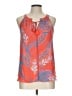 Rose + Olive 100% Polyester Orange Tank Top Size L - photo 1
