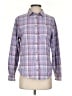 L.L.Bean Plaid Purple Long Sleeve Button-Down Shirt Size S - photo 1