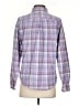 L.L.Bean Plaid Purple Long Sleeve Button-Down Shirt Size S - photo 2