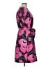 Talbots 100% Polyester Print Pink Casual Dress Size Lg Petite - photo 4