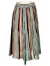 Moth Stripes Teal Casual Skirt Size M - photo 1