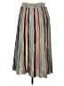 Moth Stripes Teal Casual Skirt Size M - photo 2