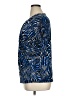 Chaus Animal Print Blue Short Sleeve Blouse Size XL - photo 5