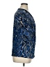 Chaus Animal Print Blue Short Sleeve Blouse Size XL - photo 4