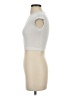 Zara Ivory Sleeveless T-Shirt Size S - photo 5