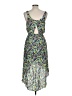 Mudd 100% Rayon Paisley Blue Casual Dress Size L - photo 2