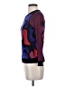 Diane von Furstenberg Print Purple Pullover Sweater Size P (petite) - photo 5