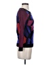 Diane von Furstenberg Print Purple Pullover Sweater Size P (petite) - photo 4
