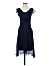 DKNY 100% Polyester Blue Cocktail Dress Size 2 - photo 1