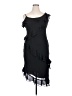 Eva Blue 100% Polyester Black Cocktail Dress Size 14 - photo 1