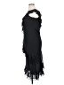Eva Blue 100% Polyester Black Cocktail Dress Size 14 - photo 5