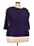 Elementz Purple 3/4 Sleeve Top Size 3X - photo 1