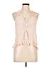 Peach 100% Rayon Pink Sleeveless Blouse Size L - photo 1