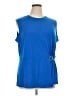 MICHAEL Michael Kors Blue Sleeveless Top Size 1X - photo 1