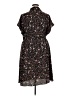 oasis 100% Polyester Floral Black Casual Dress Size 2X - photo 2