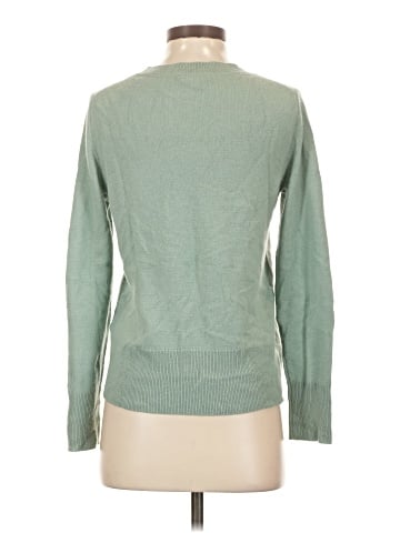 Buttons Cashmere Pullover Sweater (view 2)